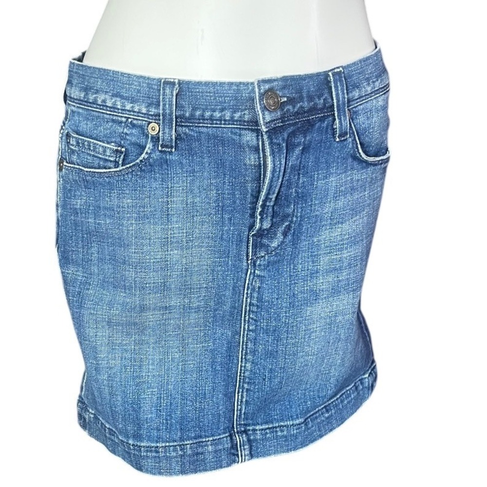 Seven For All‎ Mankind Denim Skirt Blue Size 27 A Line Mini Jean Skirt